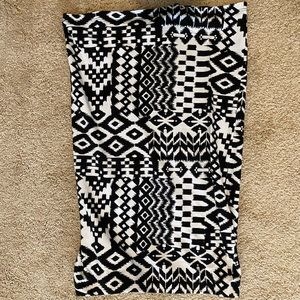 Black and white Stretch Skirt